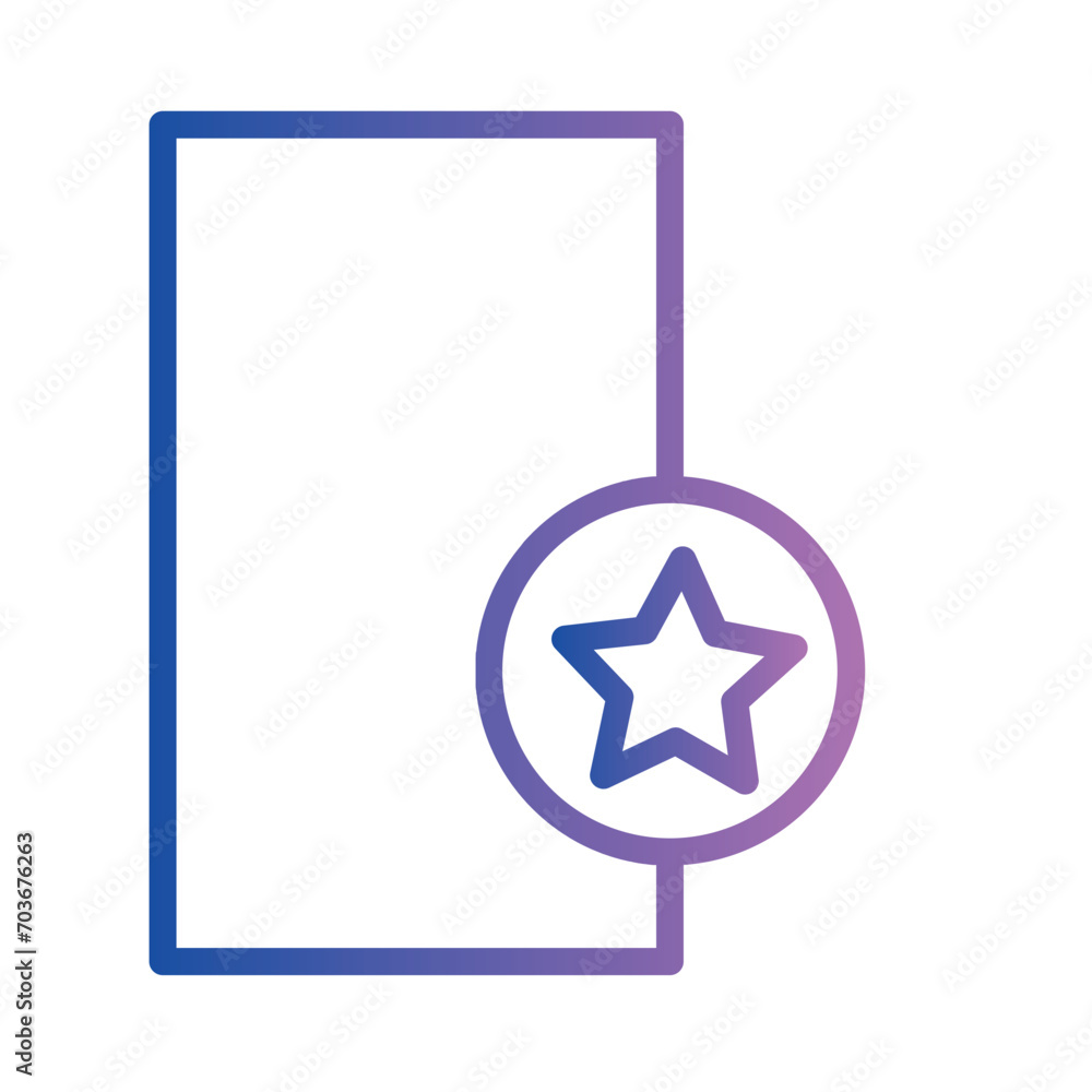 Award Code Favorite Gradient Outline Icon Award Code Favorite Gradient Outline Icon