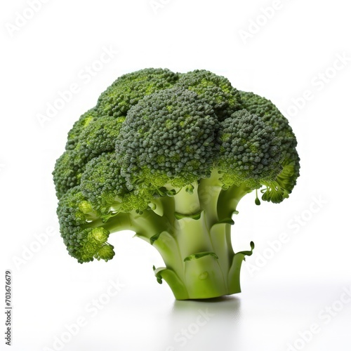 Broccoli on a white background