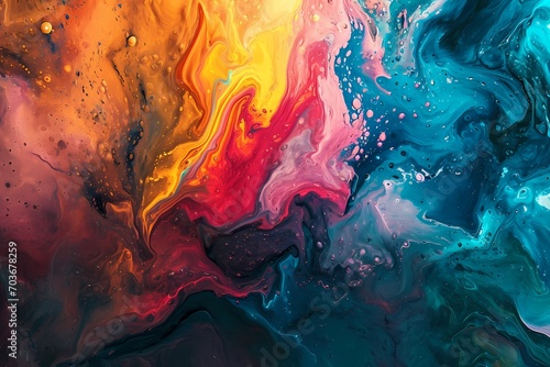 Abstract colorful oil painting background, texture background