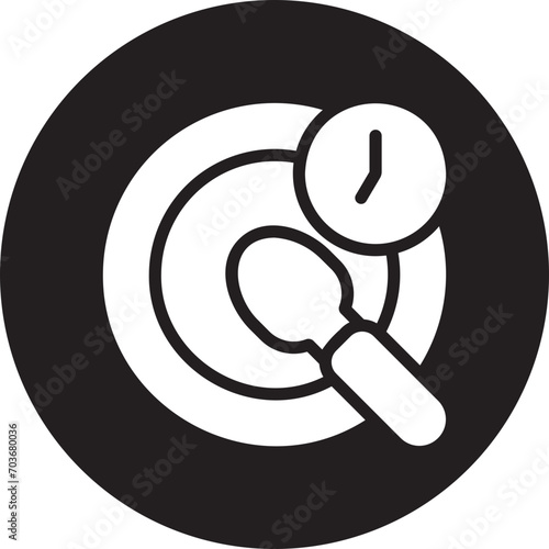 fasting glyph icon