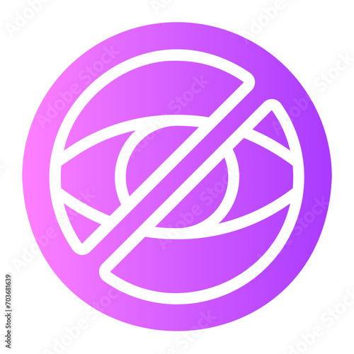 hidden gradient icon