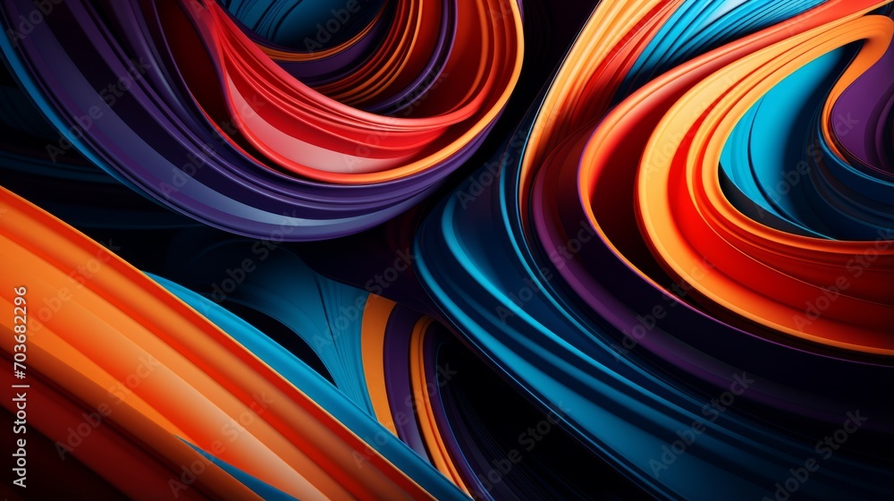 A vibrant and dynamic abstract background with flowing waves of color A vibrant and dynamic abstract background with flowing waves of color