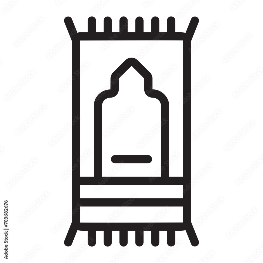 Obraz premium sajadah line icon
