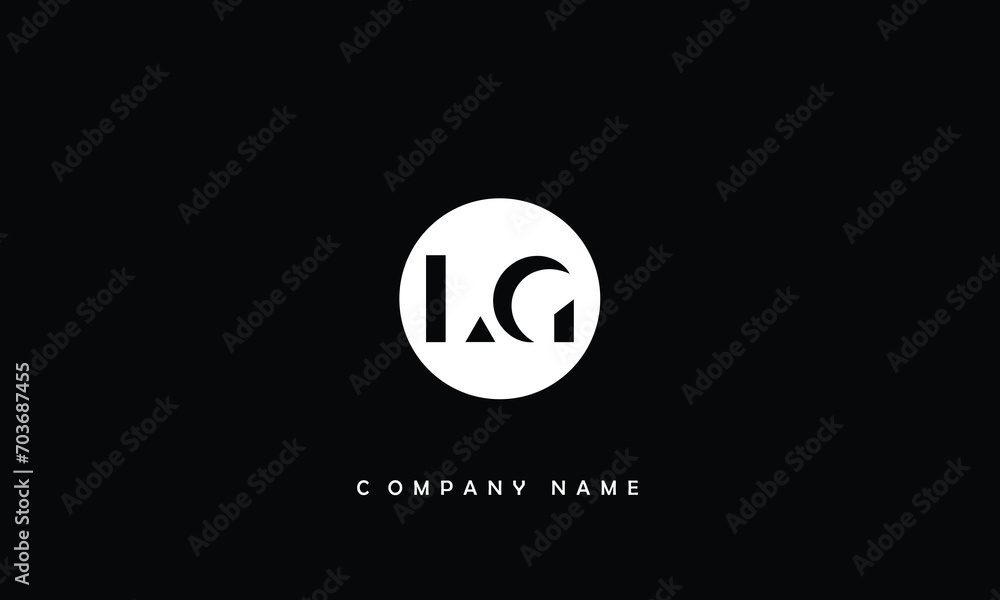 LG, GL, L, G Alphabets Letters Logo Monogram LG, GL, L, G Alphabets Letters Logo Monogram