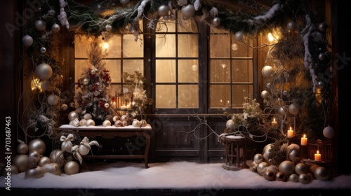 Magical Christmas composition, inviting viewers into its enchantment