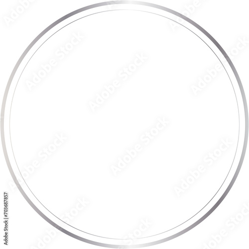 silver circle transparent background