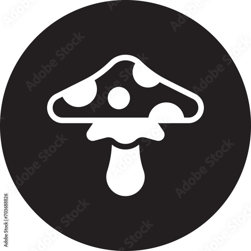 mushroom glyph icon