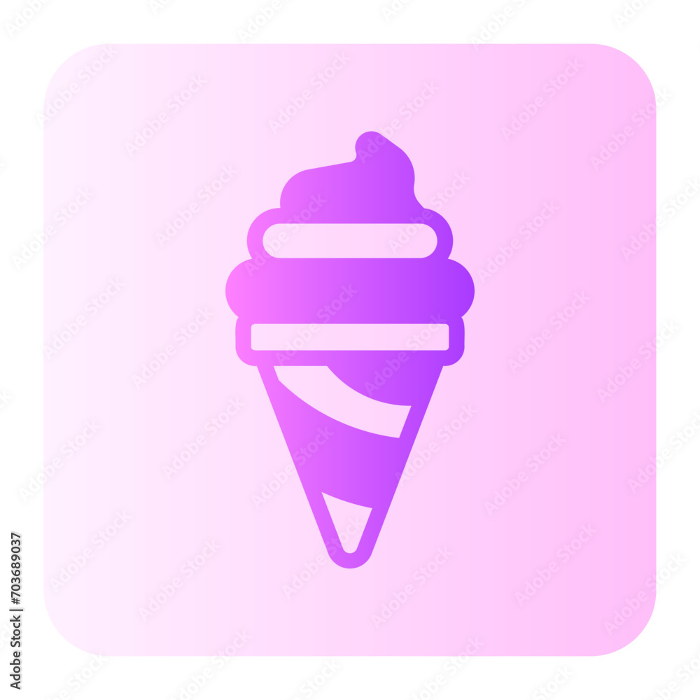 ice cream gradient icon ice cream gradient icon