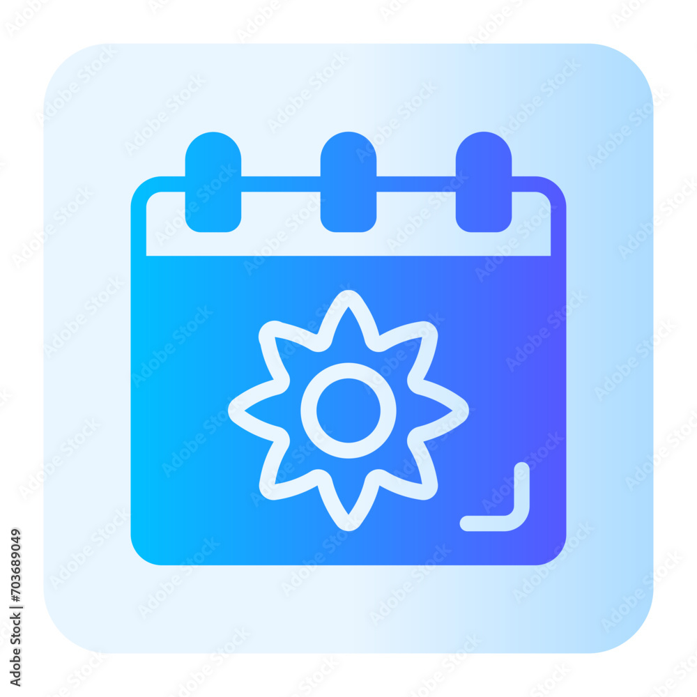 spring calendar gradient icon spring calendar gradient icon