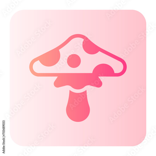 mushroom gradient icon