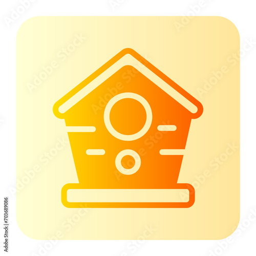 birdhouse gradient icon