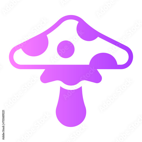 mushroom gradient icon