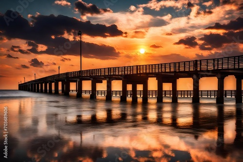 sunset at the pier © Zain