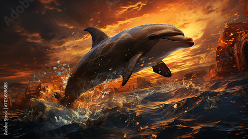 amazing dolphin wallpaper © Muntazhar