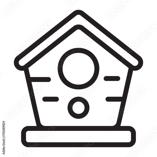 birdhouse line icon