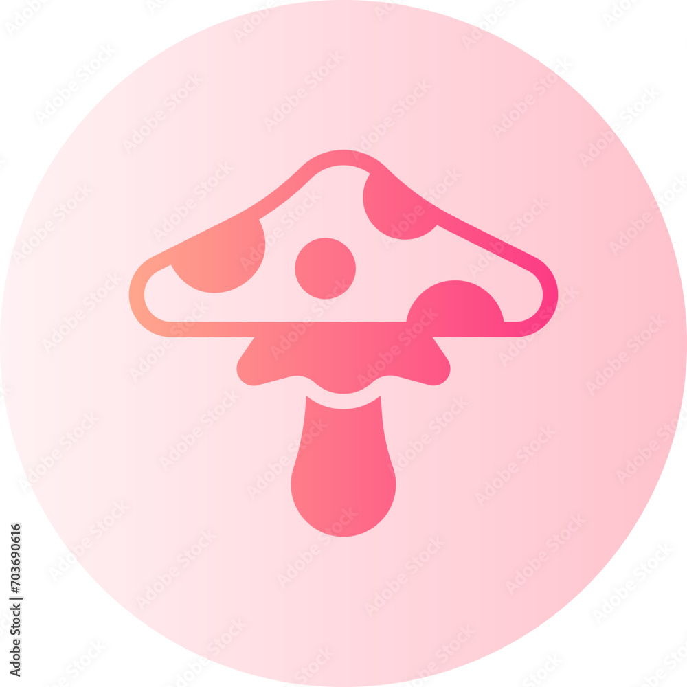 mushroom gradient icon mushroom gradient icon