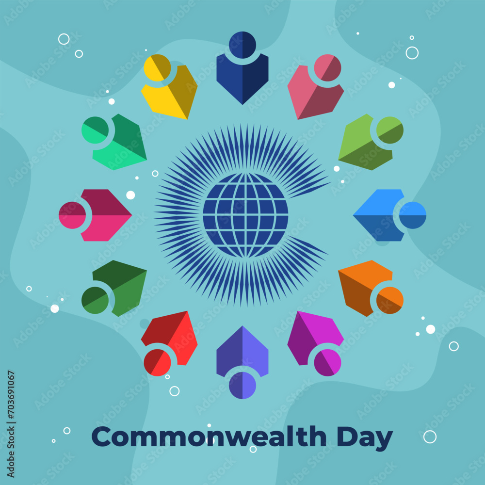 Commonwealth Day illustration vector background. Vector eps 10 Commonwealth Day illustration vector background. Vector eps 10