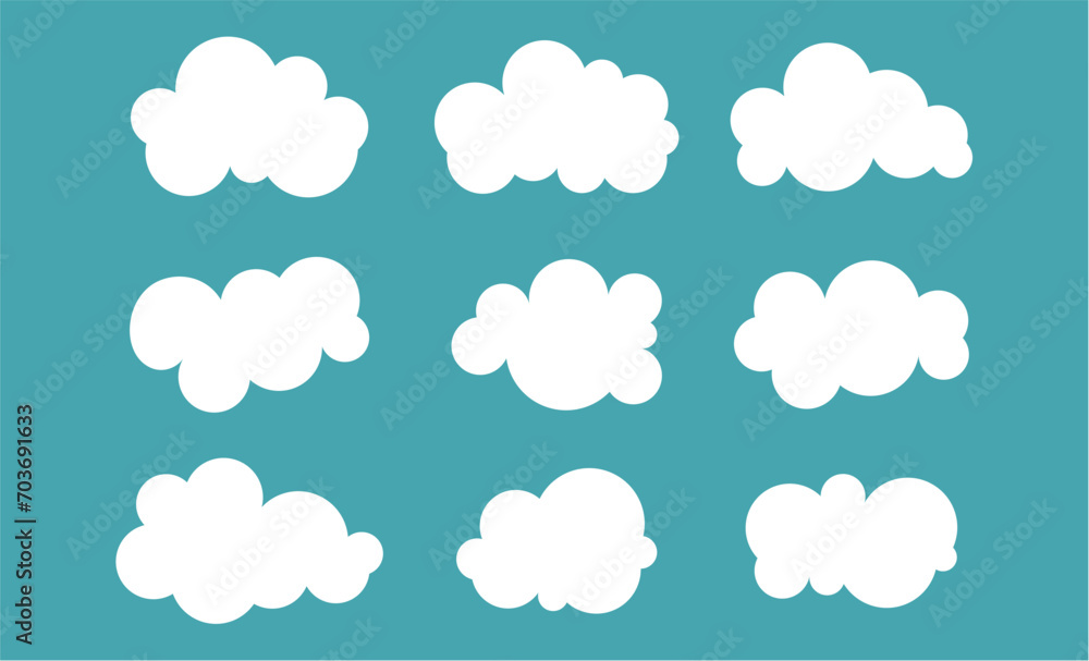 cloud vector design collection