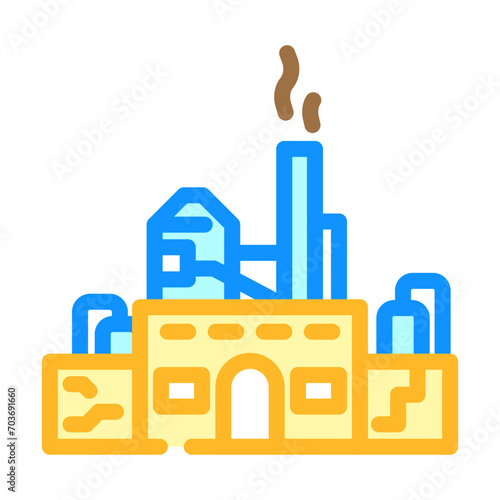 pulp mill paper color icon vector. pulp mill paper sign. isolated symbol illustration