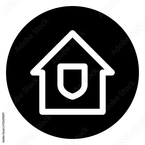 home insurance glyph icon