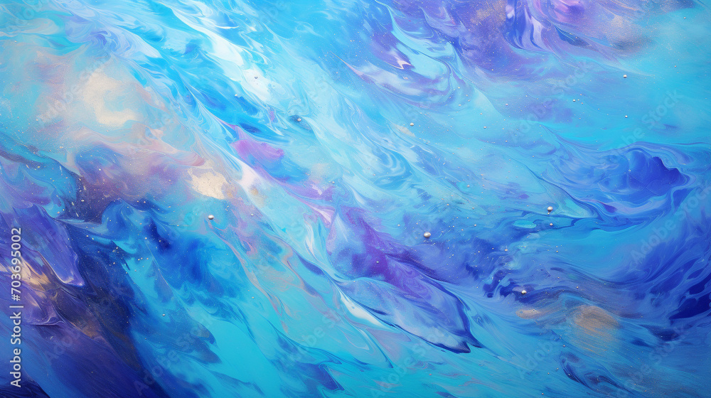 Iridescent paints background texture