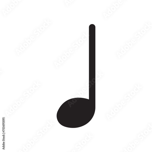 music note icon vector template