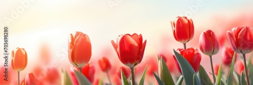 Spring background flowers tulips