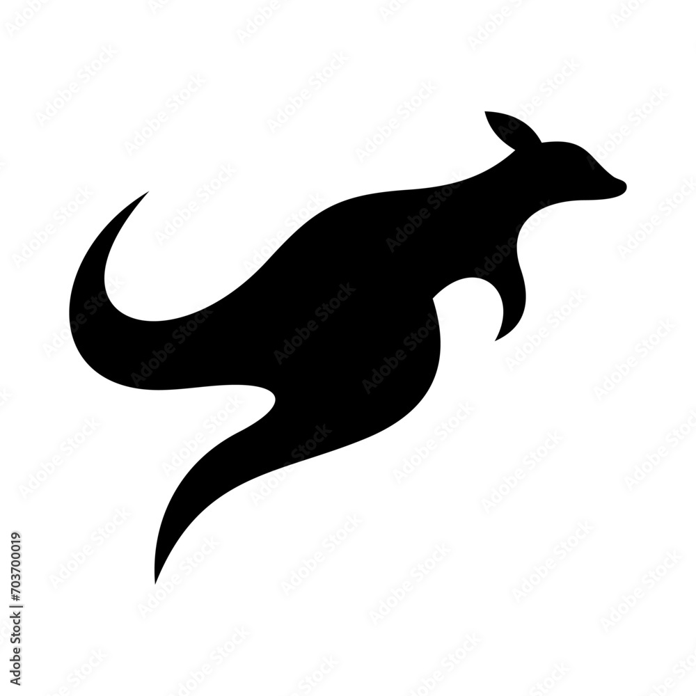 Kangaroo Vector Logo Design Template Kangaroo Vector Logo Design Template