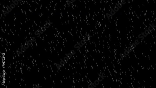 Heavy rain animation rainfall falling dropping transparent background With alpha channel photo