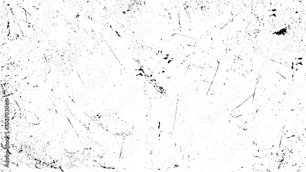 Black and white grunge background. Texture abstract monochrome. Vintage pattern from cracks, chips, stains for print and design. Dark design background surface. Gray printing element