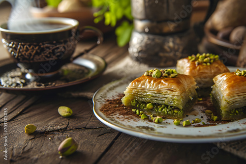 Desserts Eid al-Fitr, Eid al Adha Kahk (Eid Cookies) Arabic filled Pistachio or nut, Ramadan