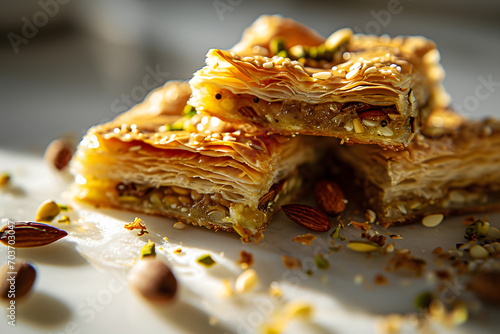 Desserts Eid al-Fitr, Eid al Adha Kahk (Eid Cookies) Arabic filled Pistachio or nut, Ramadan photo