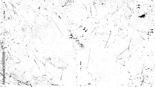 Black and white grunge background. Texture abstract monochrome. Vintage pattern from cracks, chips, stains for print and design. Dark design background surface. Gray printing element