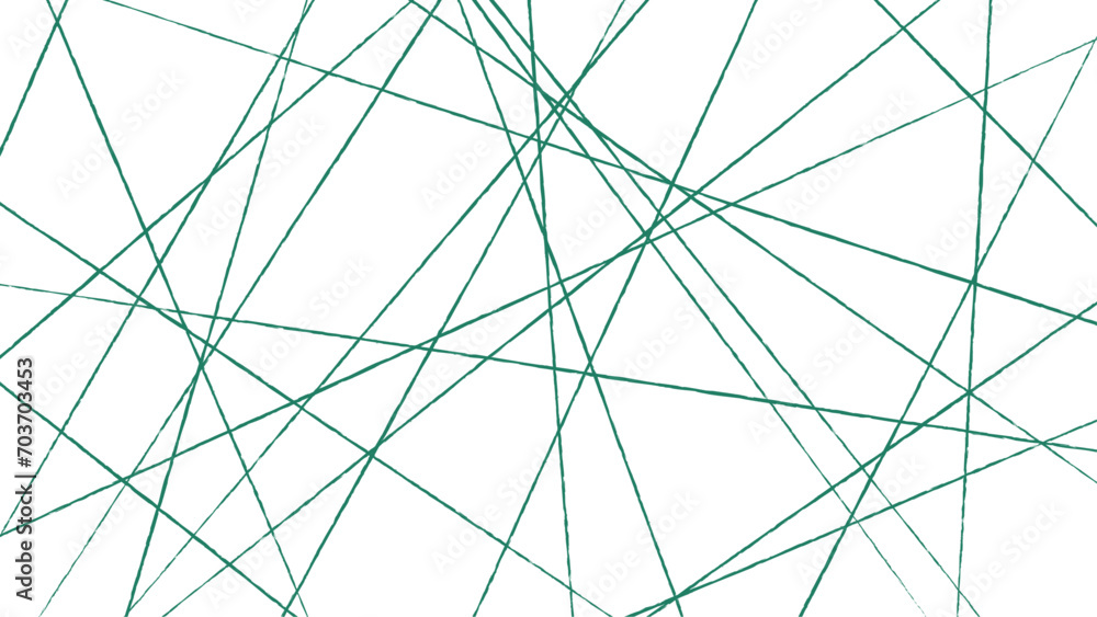 Obraz premium Random chaotic lines abstract geometric pattern. Blue random diagonal line background.