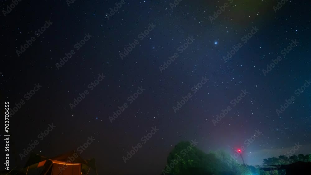 travel and people activity concept with star in the night with camping tent travel and people activity concept with star in the night with camping tent