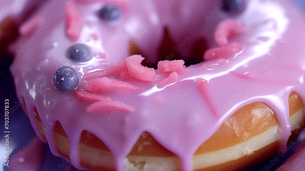 Extreme close-up of donut. Food photography Extreme close-up of donut. Food photography