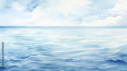 World Water Day Concept Nature-Inspired Illustration in Soft Pastels, Professional Presentation Background with Earthy Tones Sea, and Sky, Space for Adding Text