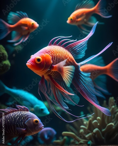 fish in aquarium © Abdallah