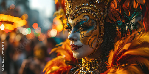 Frau Porträt Carneval in Brasilien © Fatih