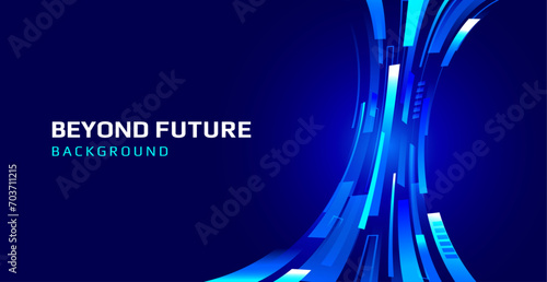vector technological digital future background