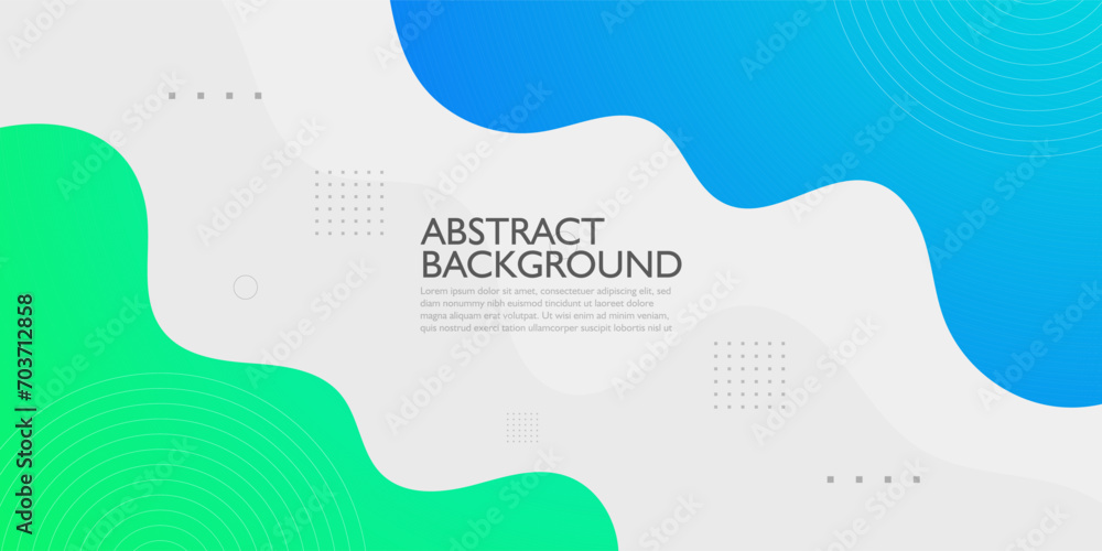 Blue and green geometric business banner design. Creative banner design ...