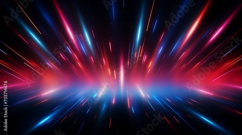Ethereal Beauty  Abstract Sweet Red and Blue Glowing Light  a Modern Artistic Concept Illuminating Creativity and Fantasy