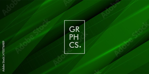 Abstract green sporty background template vector with shiny lines and lights. Green background with strong pattern design.Eps10 vector