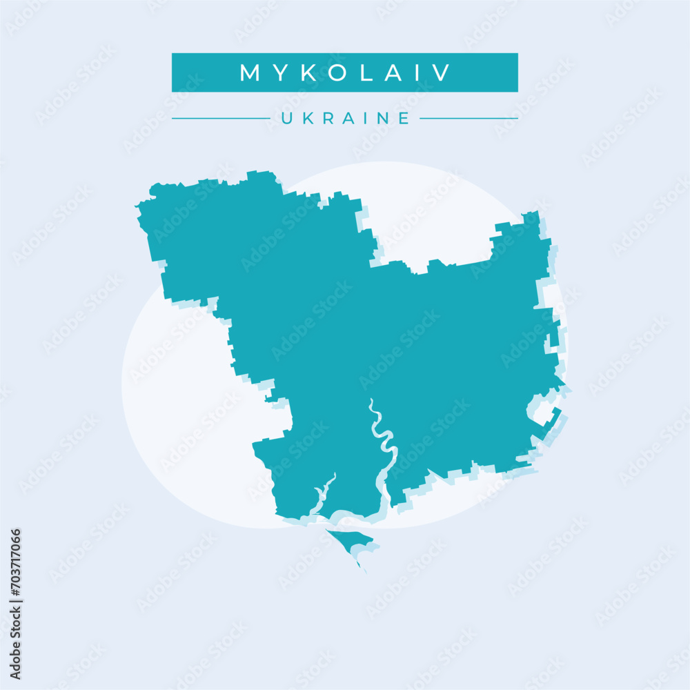 Vector illustration vector of Mykolaiv map Ukraine
