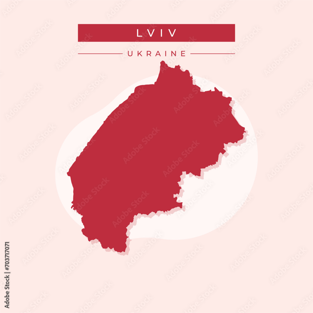 Vector illustration vector of Lviv map Ukraine