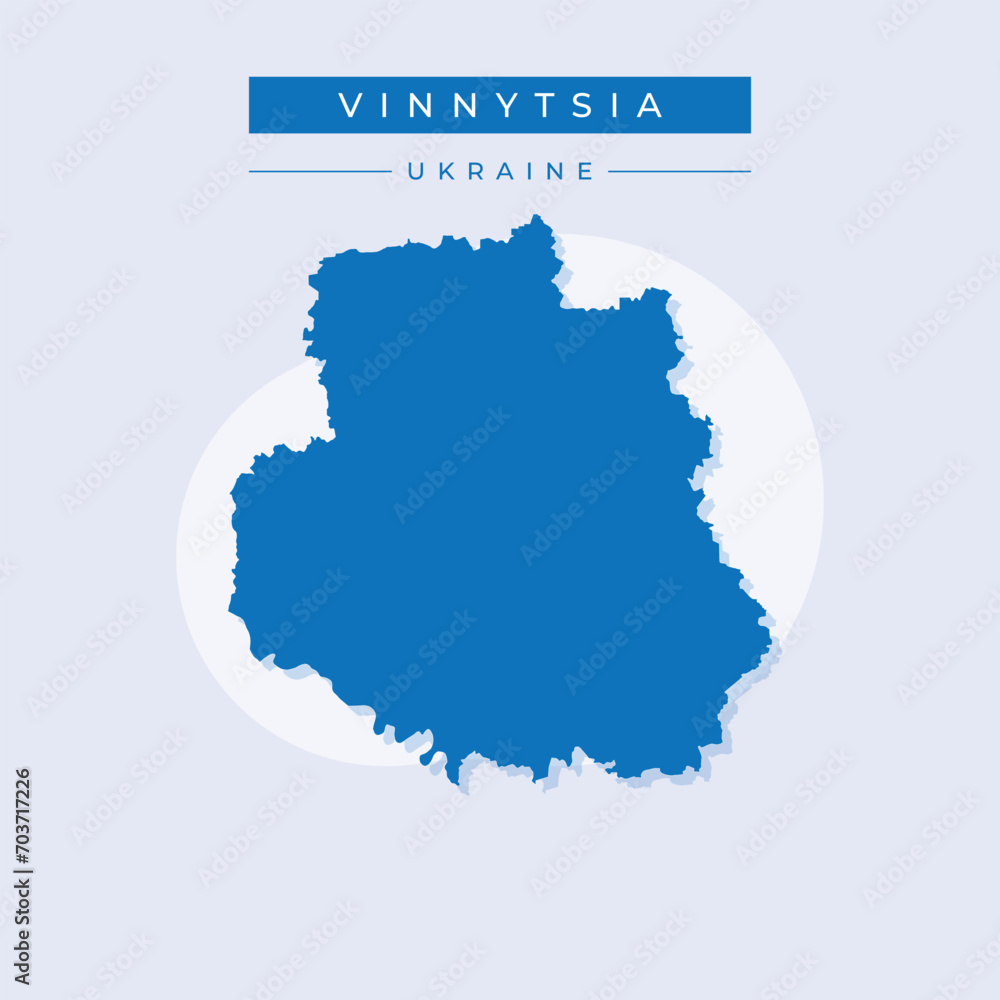 Vector illustration vector of Vinnytsia map Ukraine