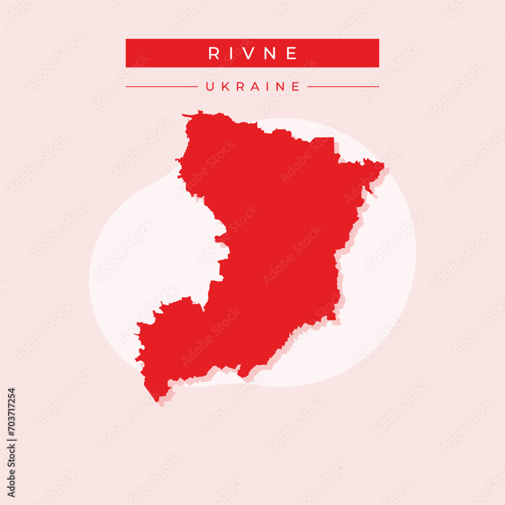 Vector illustration vector of Rivne map Ukraine