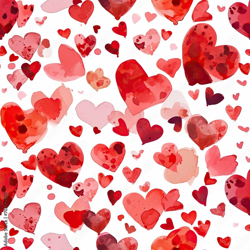 seamless pattern with red hearts valentines day consept love themed seamless pattern with red hearts valentines day consept love themed