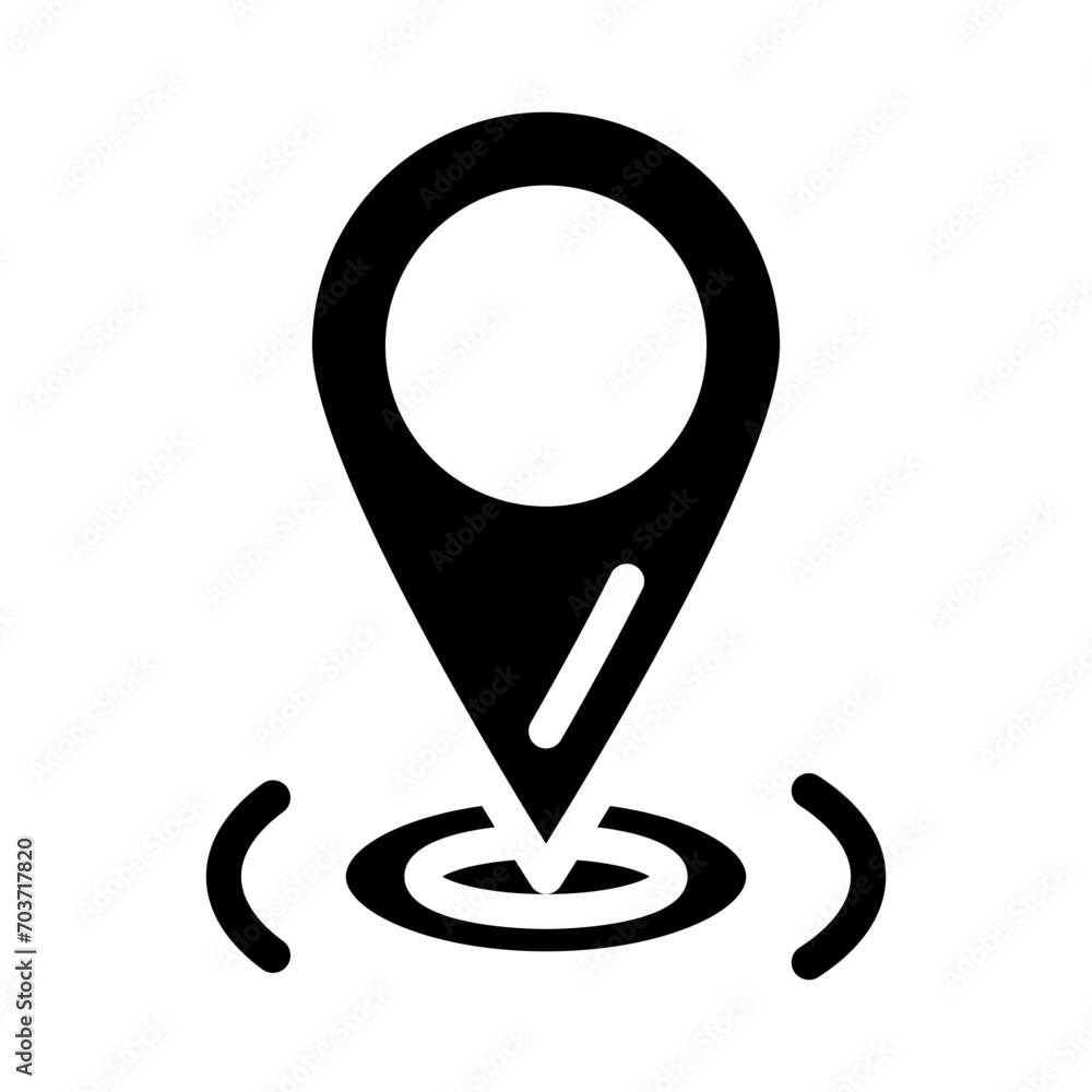 pointer red map location glyph icon vector. pointer red map location sign. isolated symbol illustration pointer red map location glyph icon vector. pointer red map location sign. isolated symbol illustration