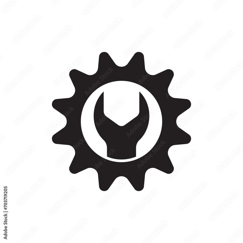 repair shop or automotive icon vector illustration symbol design - obrazy, fototapety, plakaty 